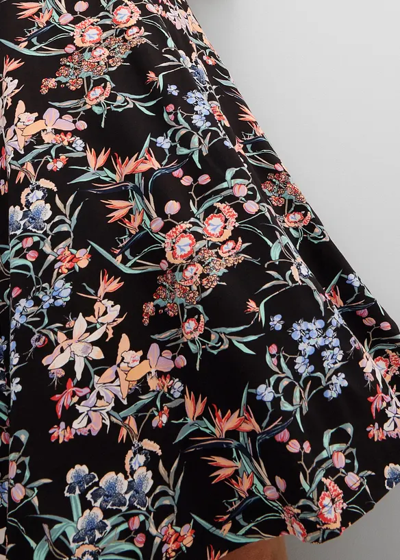 Knieumspielendes Jerseykleid in A-Linie, bonprix