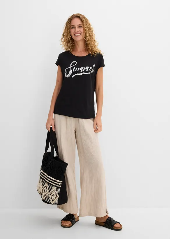 Shirt mit Pailletten, bonprix