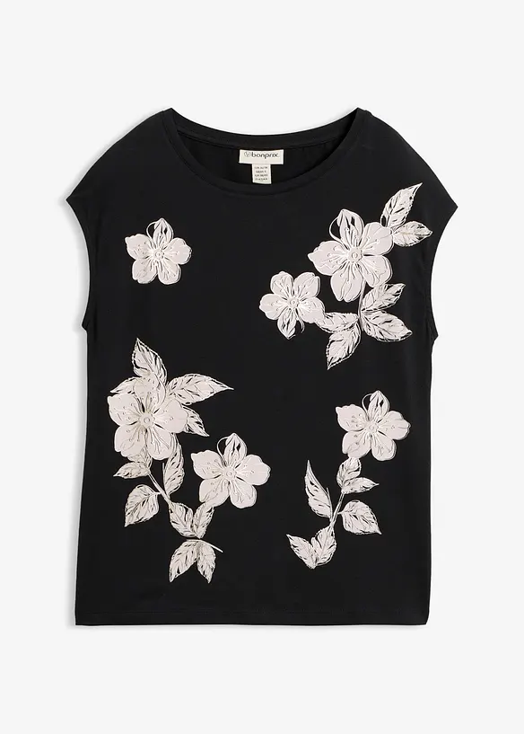 T-shirt &agrave; motif floral, bonprix