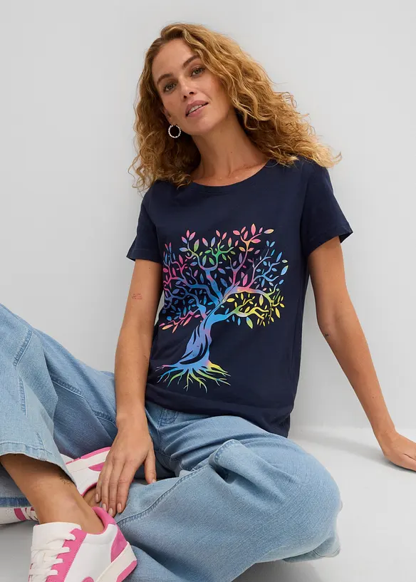 Bedrucktes T-Shirt aus Bio-Baumwolle, bonprix