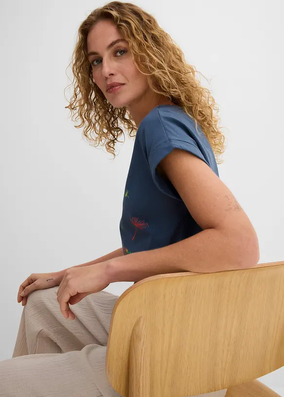 T-shirt &agrave; imprim&eacute; floral, bonprix