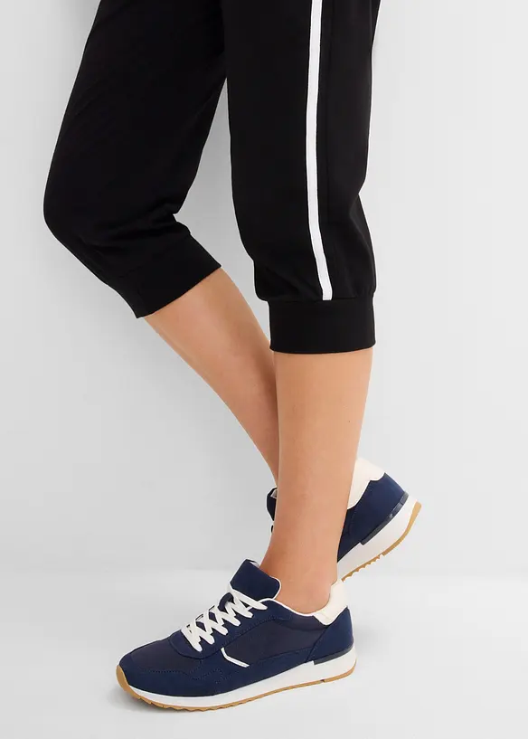 Lot de 2 pantalons de jogging en coton, longueur 3/4, bonprix