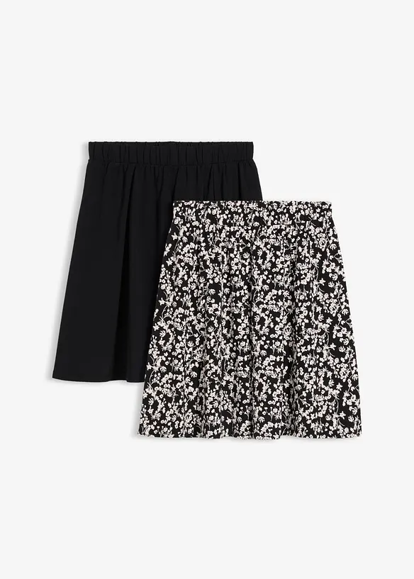 Lot de 2 jupes en jersey, bonprix