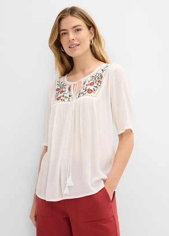 Tunique en viscose effet froiss&eacute;, bonprix