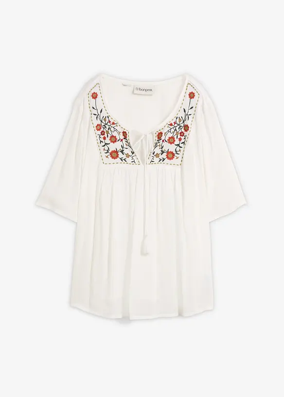 Tunique en viscose effet froiss&eacute;, bonprix