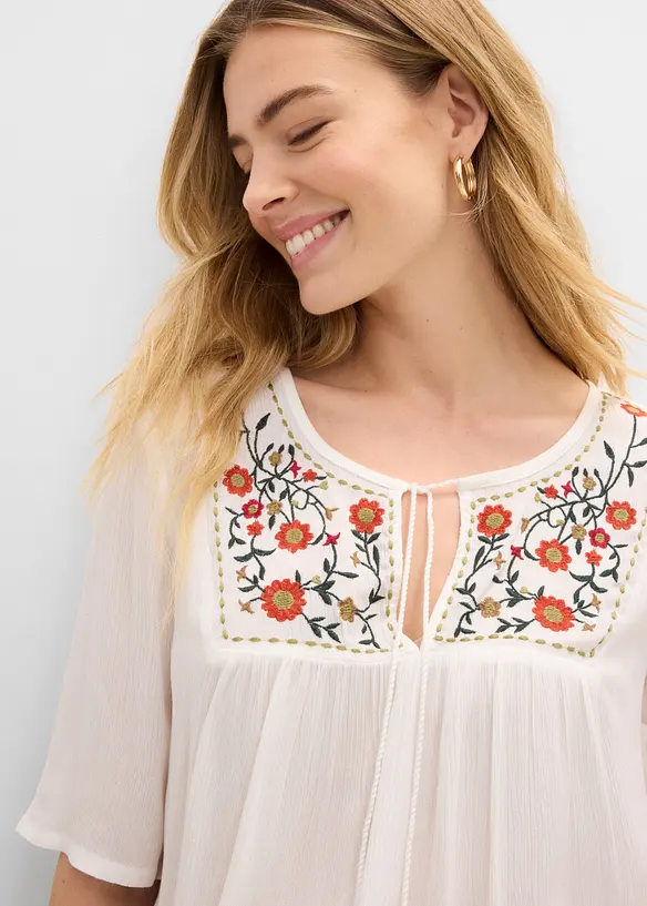 Tunique en viscose effet froiss&eacute;, bonprix