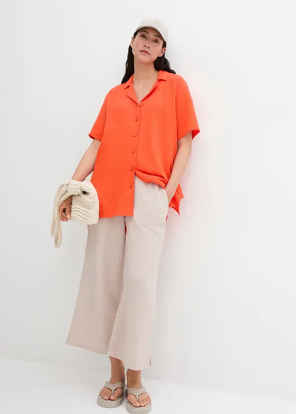 Hemdbluse aus Musselin, bonprix