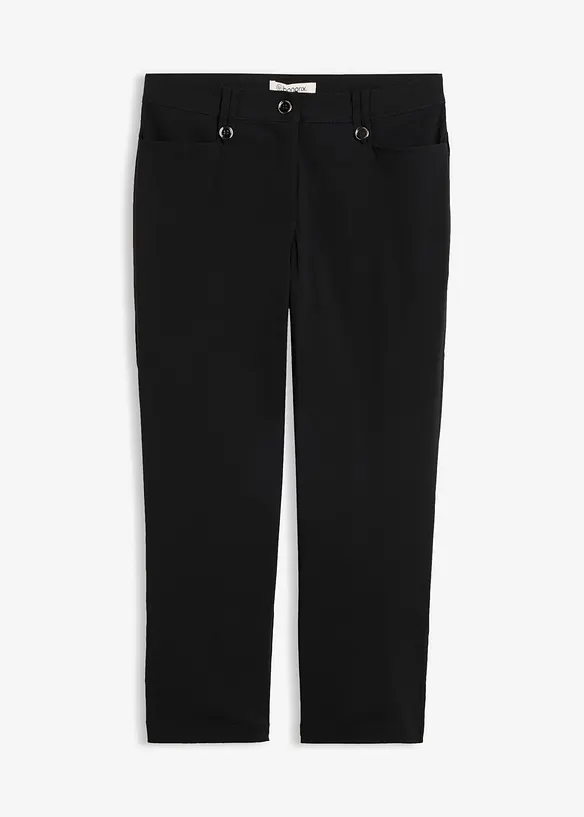 Pantalon 7/8 en bengaline avec taille &eacute;lastiqu&eacute;e, bonprix