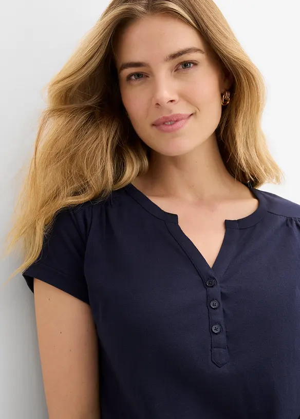 Baumwoll-Shirt, Kurzarm, bonprix