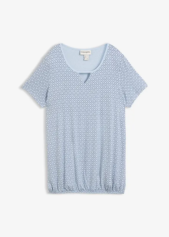 T-shirt &agrave; base &eacute;lastiqu&eacute;e, manches courtes, bonprix