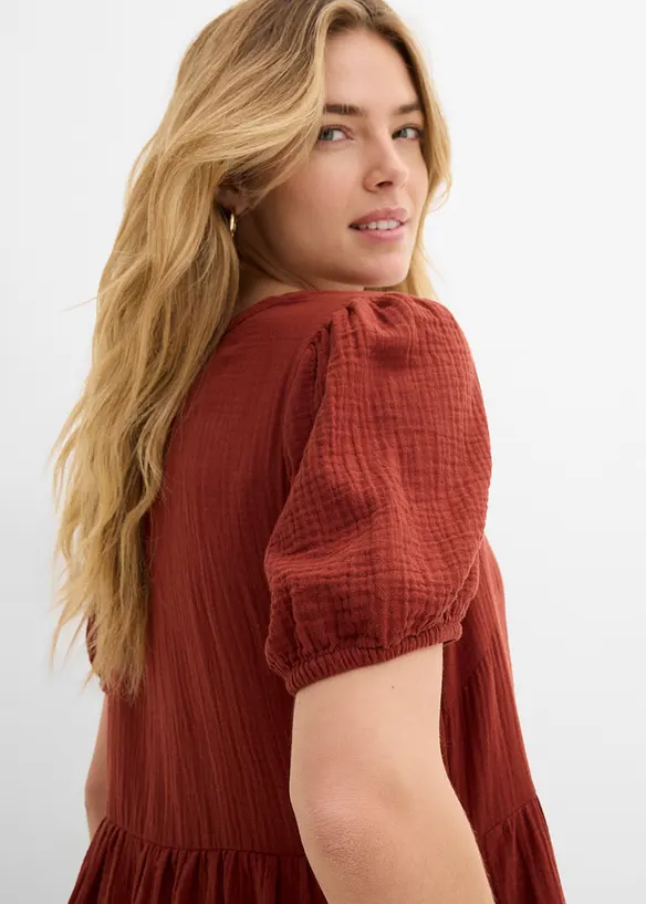 Robe oversize en gaze de coton, bonprix