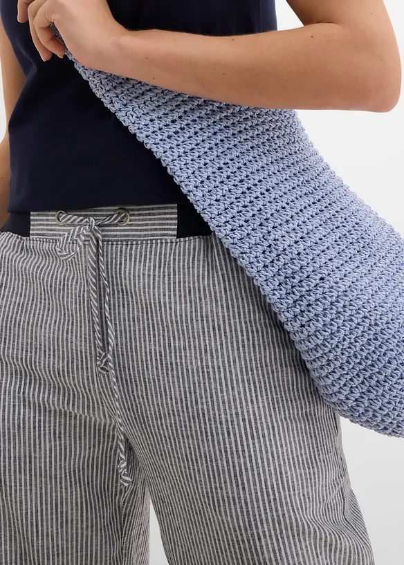 Hose mit Leinen, 7/8 L&auml;nge, bonprix