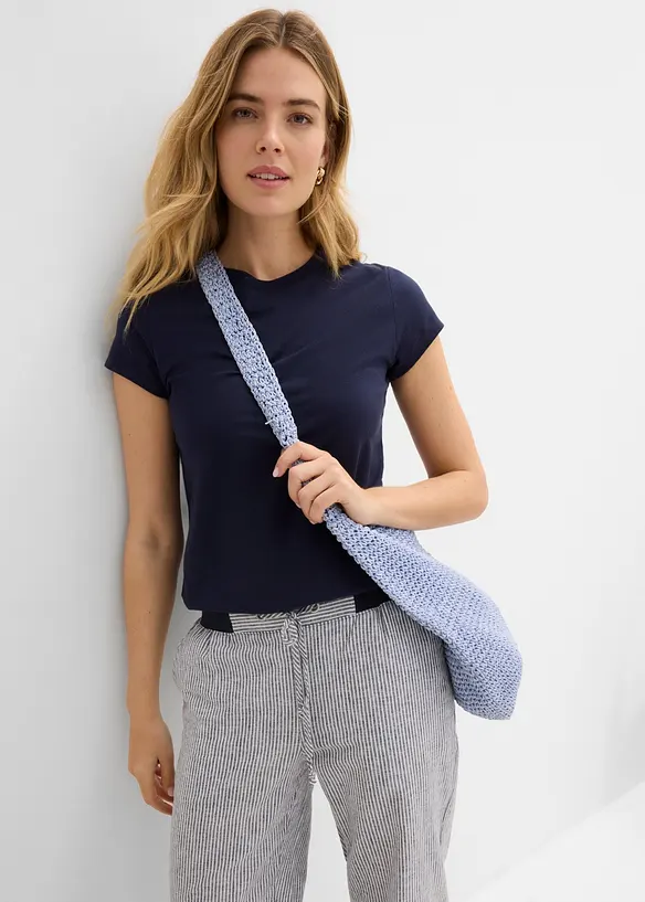 Hose mit Leinen, 7/8 L&auml;nge, bonprix