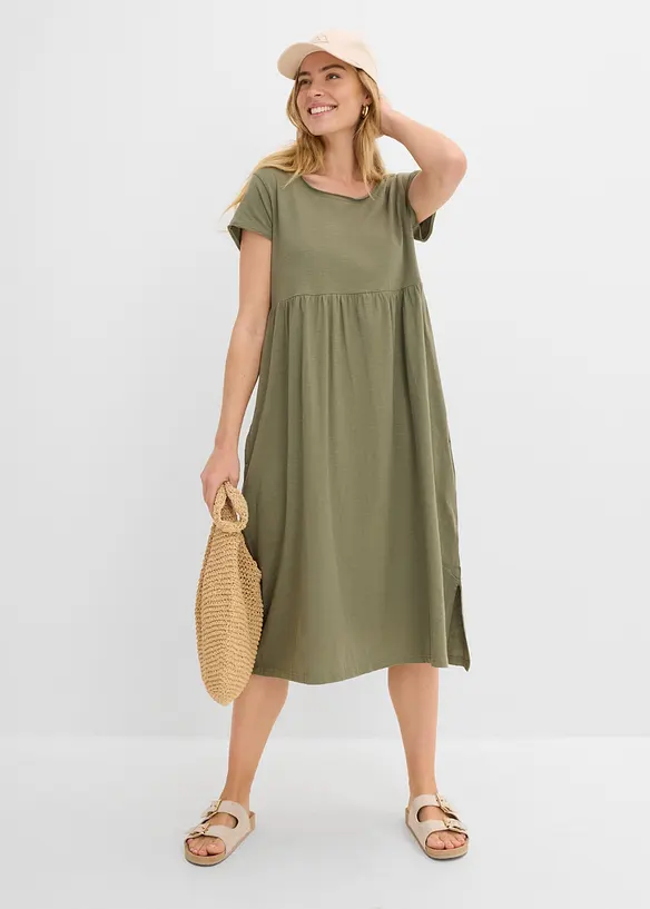 Robe midi 100% coton, bonprix