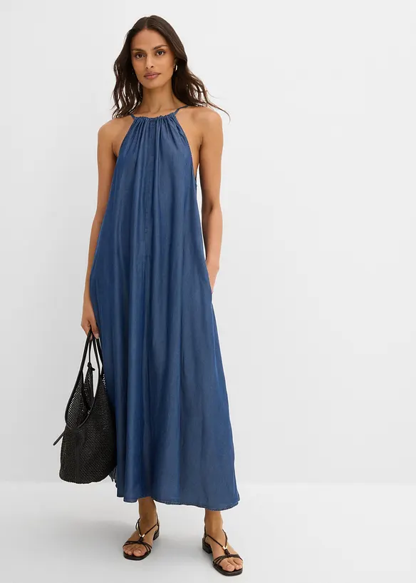 Robe en jean lyocell fluide, bonprix