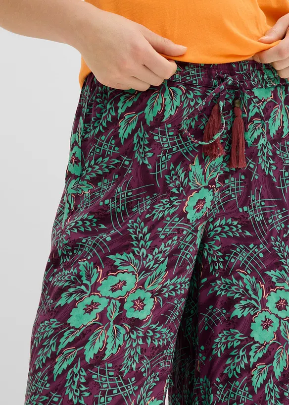 Pantalon palazzo en viscose fluide, bonprix