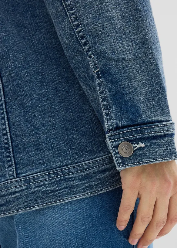 Veste en jean extensible, coupe boyfriend, bonprix