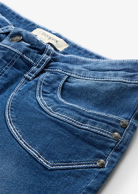 Jean droit taille mi-haute, cropped, bonprix