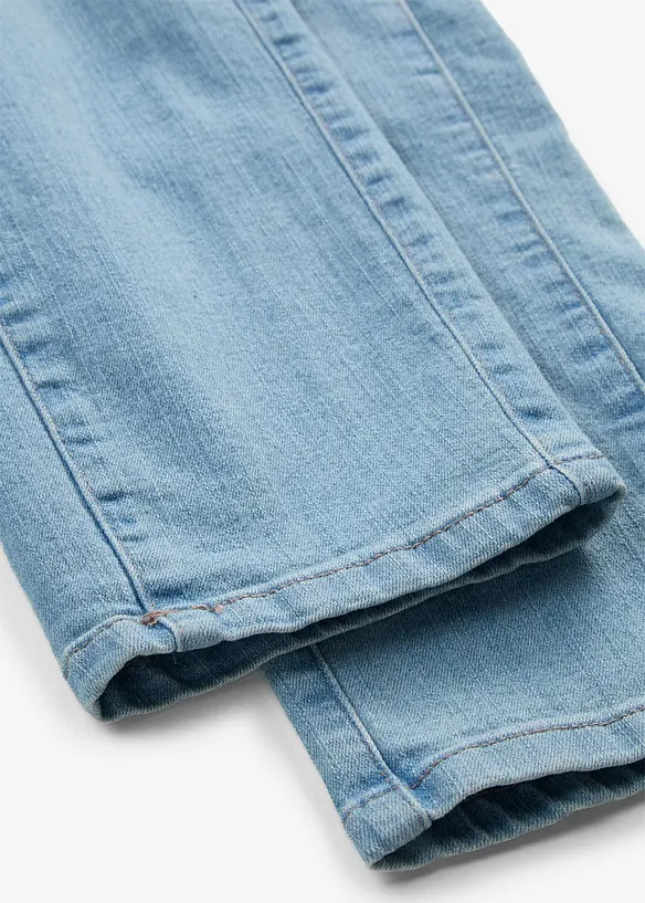 Jean droit taille mi-haute, extensible, bonprix