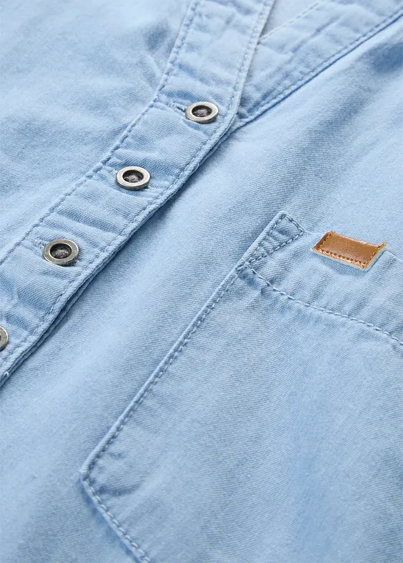 Robe en jean, manches courtes, bonprix