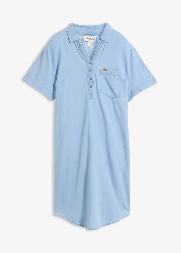 Robe en jean, manches courtes, bonprix