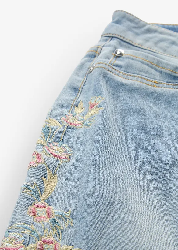 Jean skinny taille mi-haute, cropped, bonprix