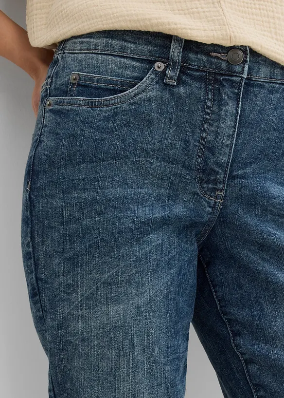Straight Jeans, Mid Waist, Stretch, bonprix