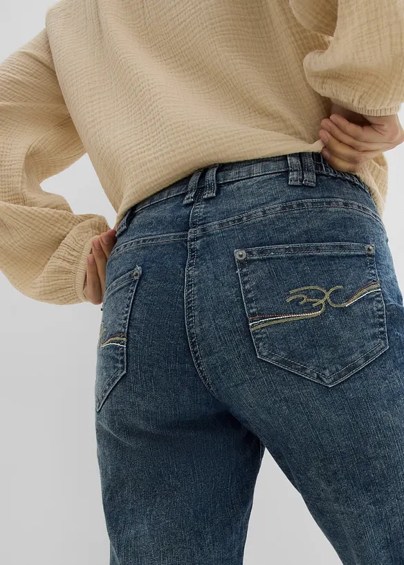 Straight Jeans, Mid Waist, Stretch, bonprix