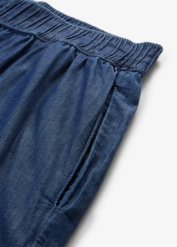 Jean &agrave; enfiler l&eacute;ger avec taille confortable, coupe large, bonprix