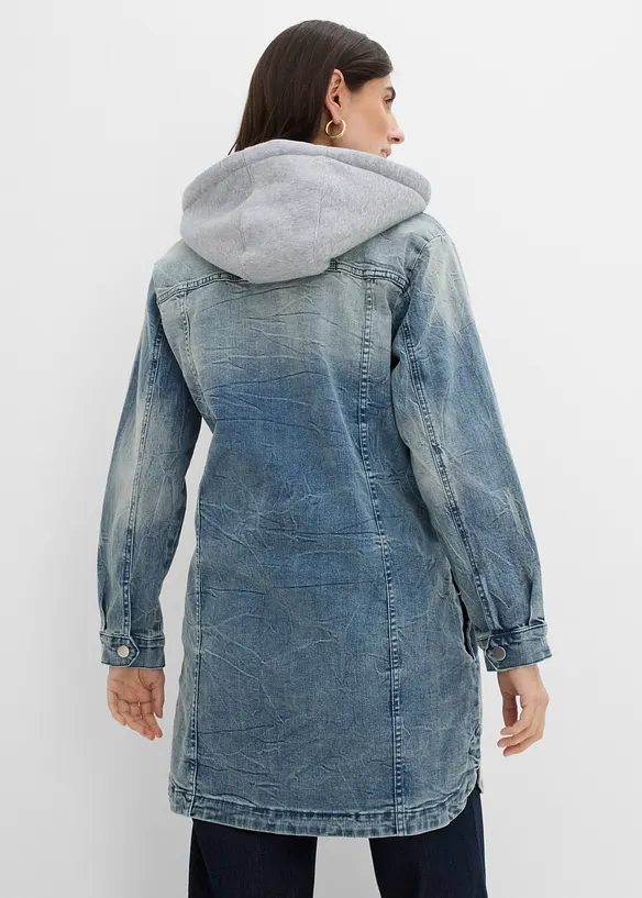 Jeansjacke mit Kapuze, bonprix