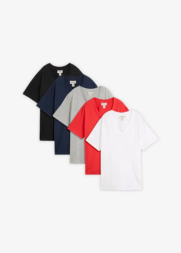 Longshirt (5er-Pack), bonprix