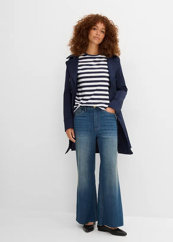 Rundhals-T-Shirt (2er Pack), bonprix