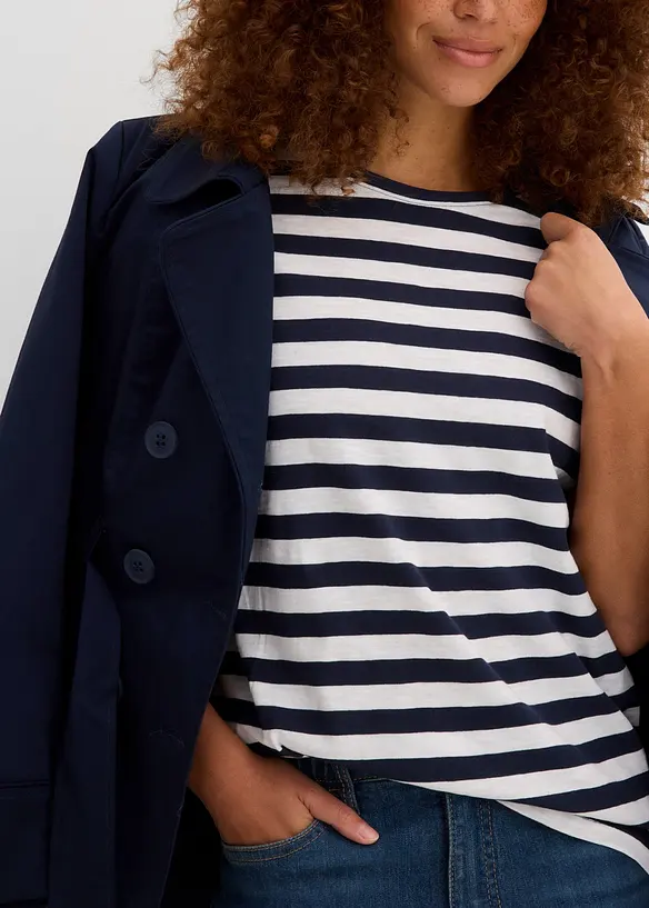 Rundhals-T-Shirt (2er Pack), bonprix