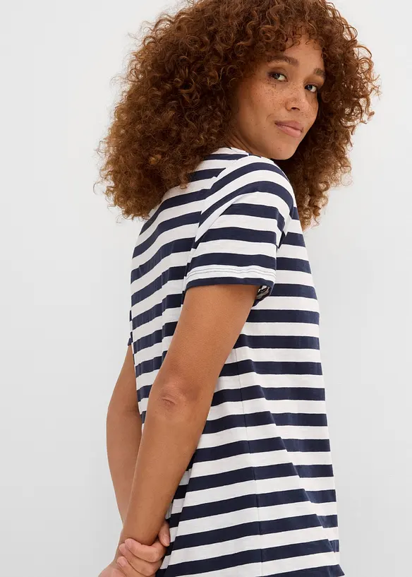 Rundhals-T-Shirt (2er Pack), bonprix