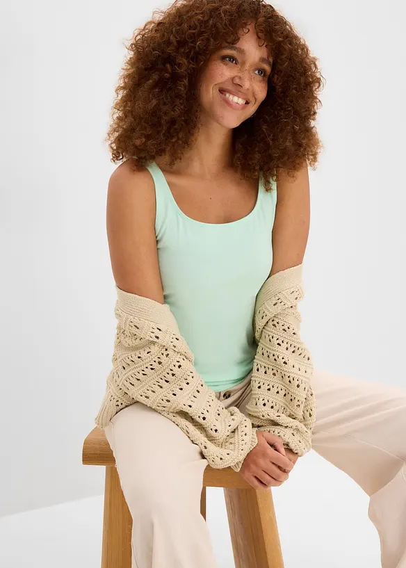 Lot de 2 tops, bonprix