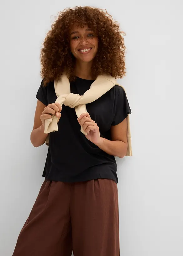 T-shirt &agrave; fronces, bonprix