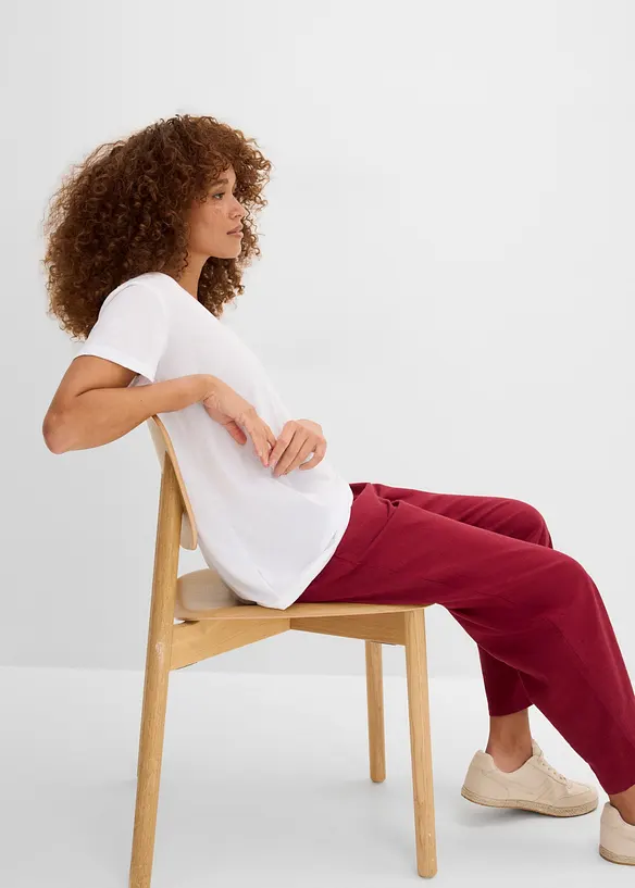 T-shirt &agrave; col en V, bonprix