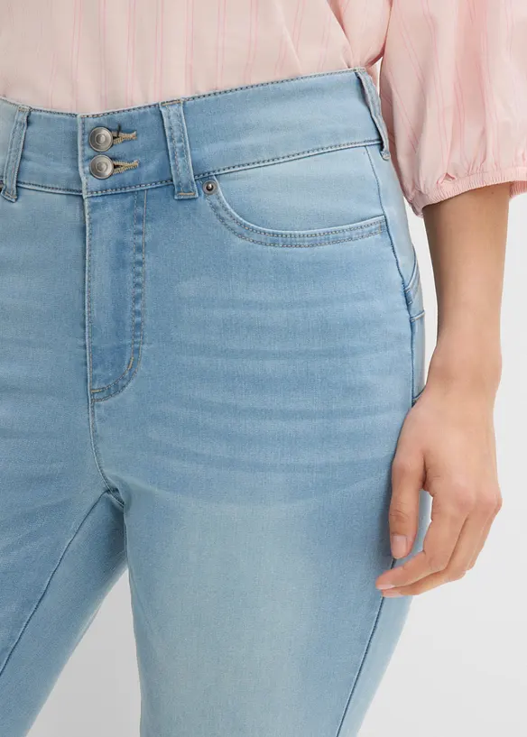 Jean bootcut taille mi-haute, sculptant, bonprix