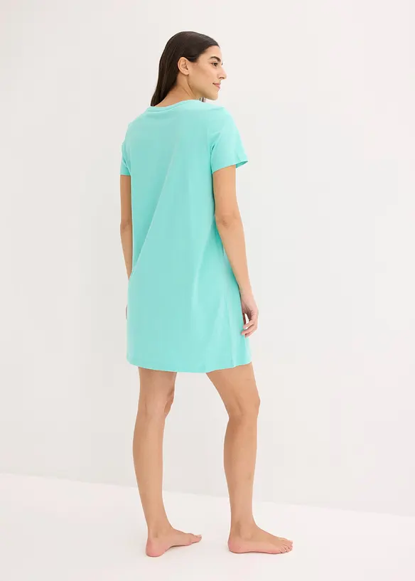 Chemise de nuit courte 100% coton, bonprix