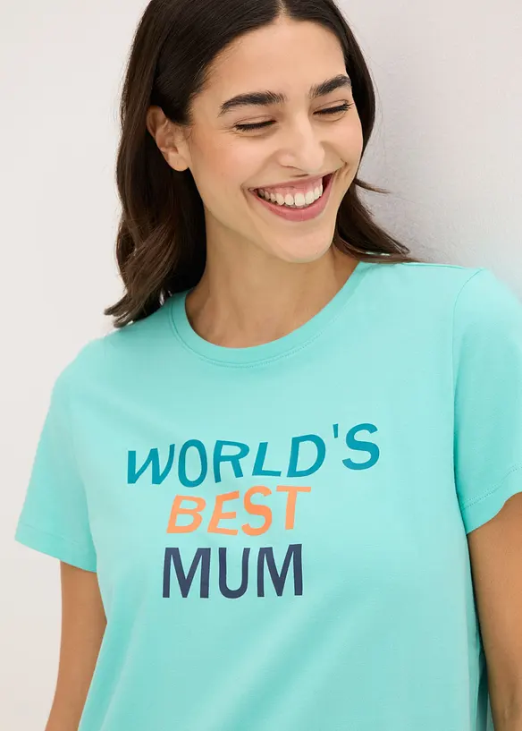 Chemise de nuit courte 100% coton, bonprix