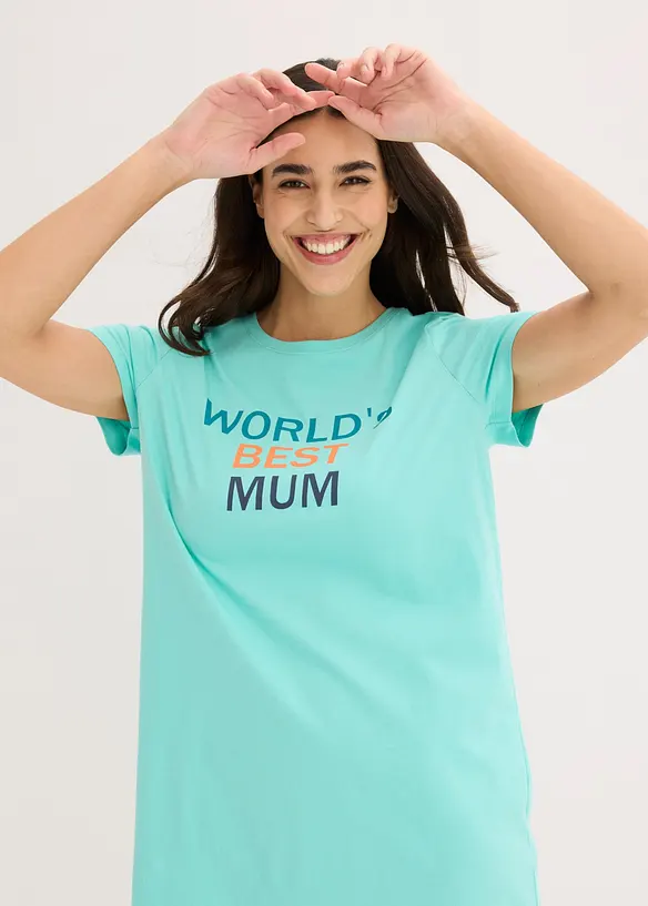 Chemise de nuit courte 100% coton, bonprix