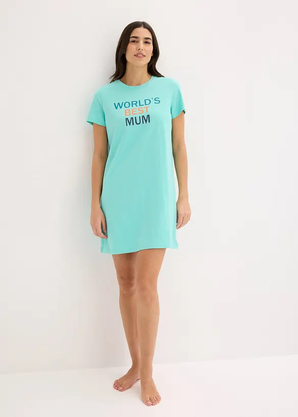 Chemise de nuit courte 100% coton, bonprix