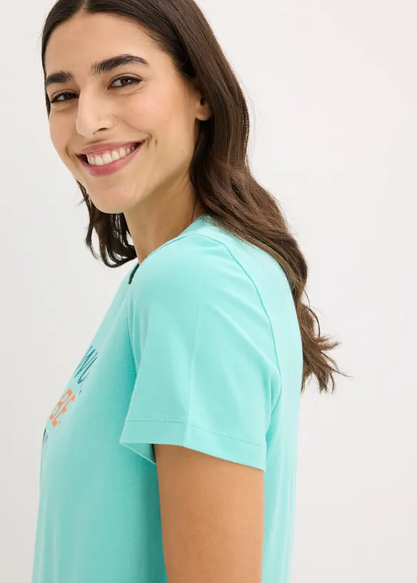 Chemise de nuit courte 100% coton, bonprix