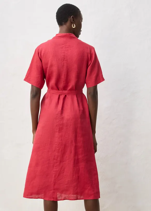 Blusenkleid aus reinem Leinen, bonprix