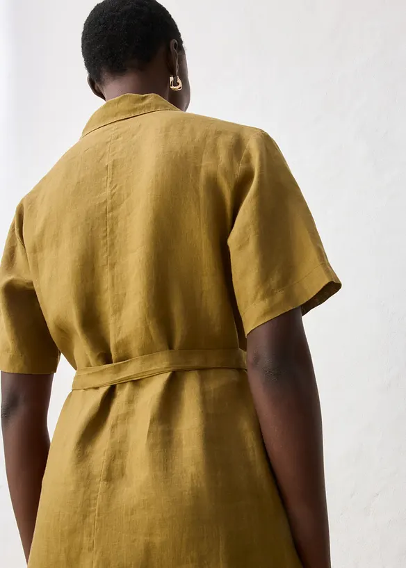 Robe-chemise 100% lin, bonprix