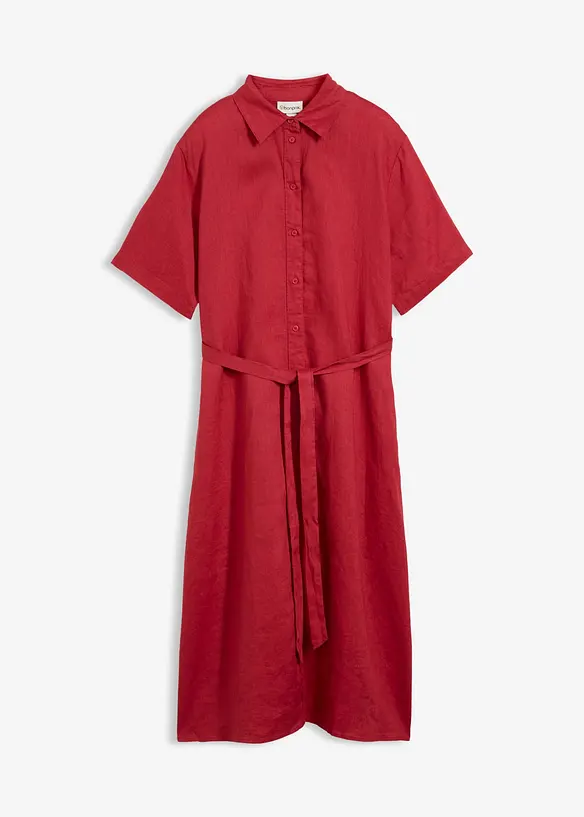 Blusenkleid aus reinem Leinen, bonprix