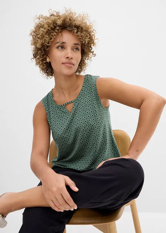 Top avec base &eacute;lastiqu&eacute;e, bonprix