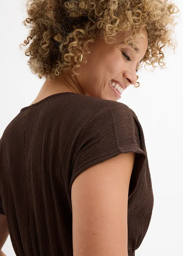 Jerseykleid aus luftigem Cr&ecirc;pe, bonprix