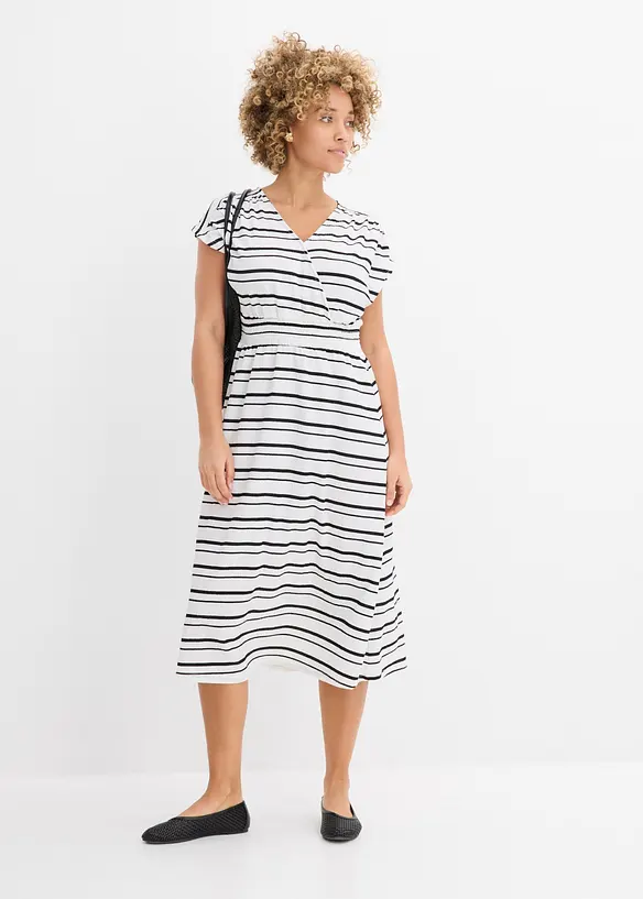 Jerseykleid aus luftigem Cr&ecirc;pe, bonprix