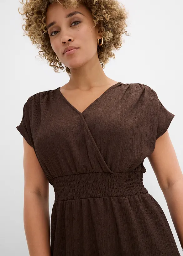 Jerseykleid aus luftigem Cr&ecirc;pe, bonprix